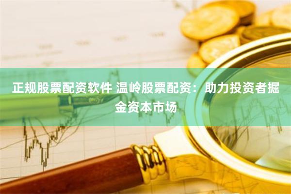 正规股票配资软件 温岭股票配资：助力投资者掘金资本市场